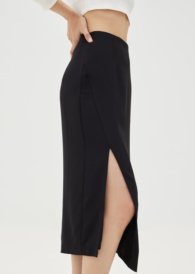 Womens asymmetric pencil skirt hot sale