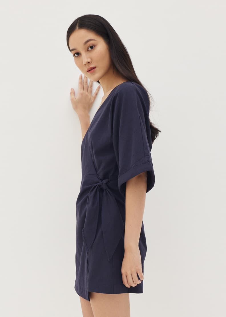 Marlie Kimono Wrap Mini Dress