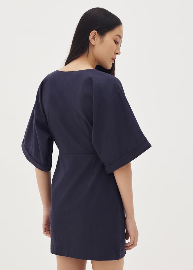 Kimono wrap hotsell mini dress