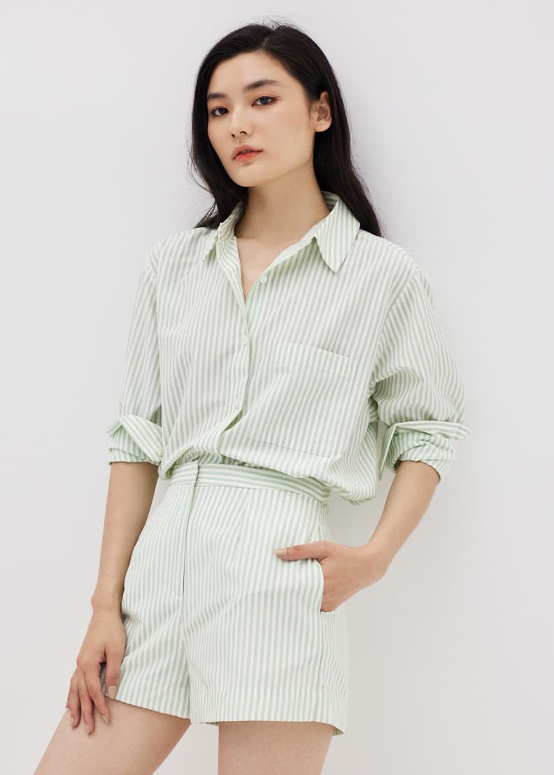 White striped clearance shorts