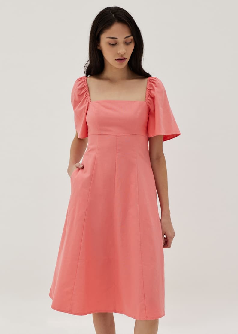 Eley rosey dress all saints top