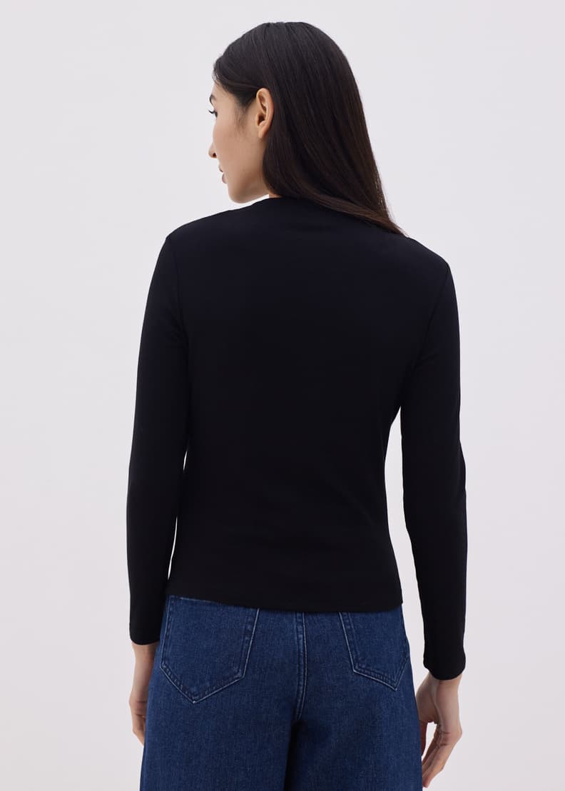 Mahlia Funnel Neck Rayon Top