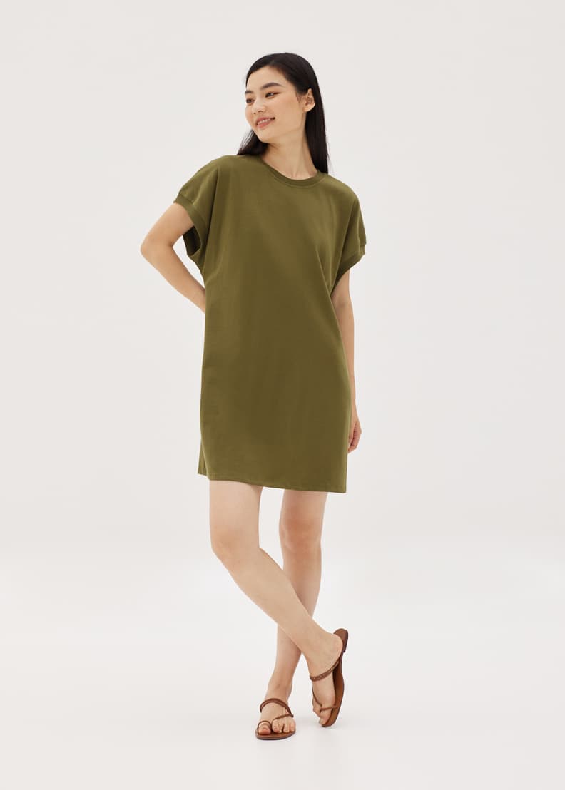Alessa Drop Sleeve T shirt Dress