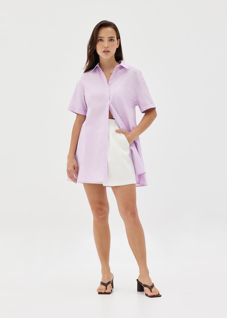 Atrina Trapeze Shirt Dress