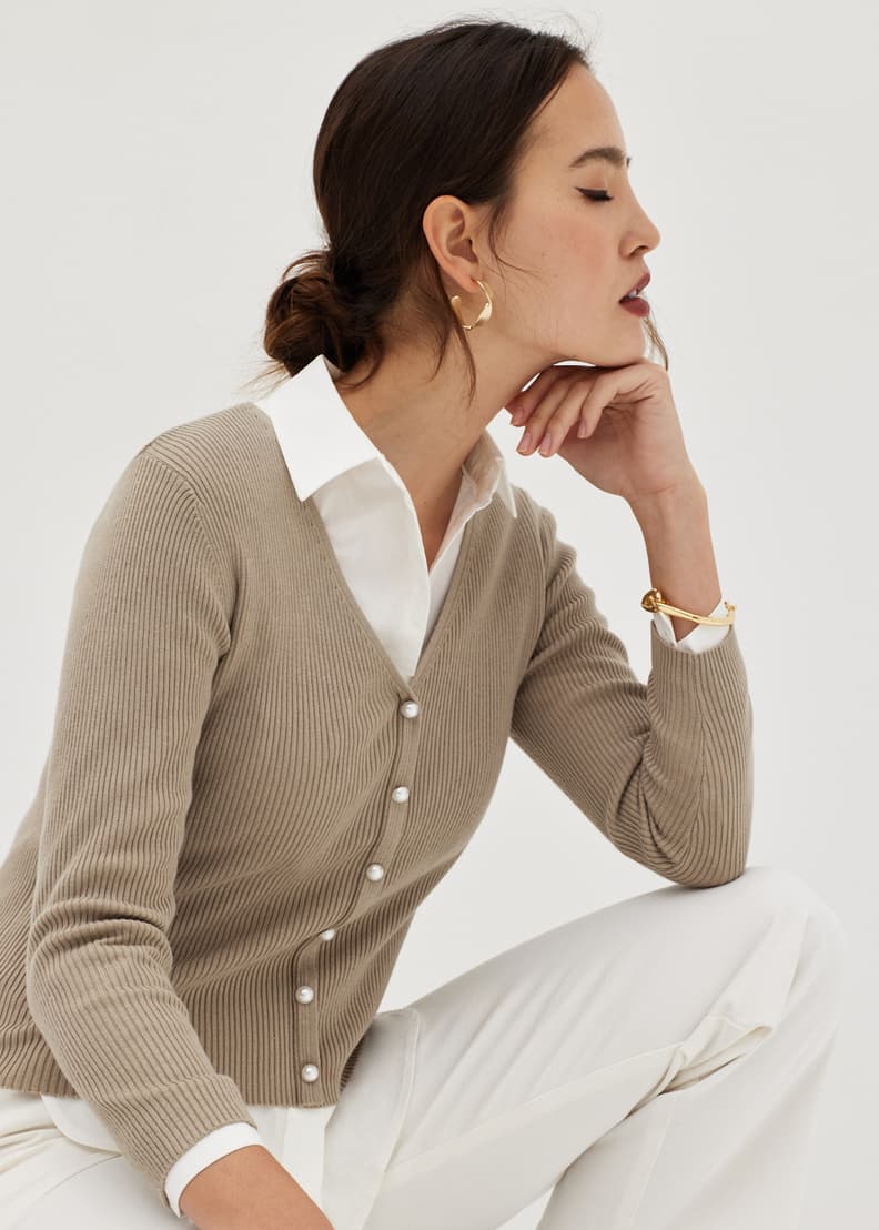 Buy Genelle Pearl Knit Sweater @ Love, Bonito | Shop Women's Fashion Online  | Love, Bonito INTL