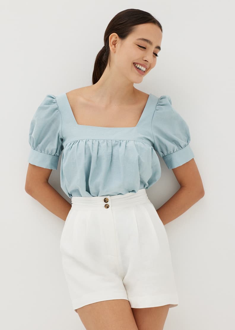 Tanis Linen Bermuda Shorts
