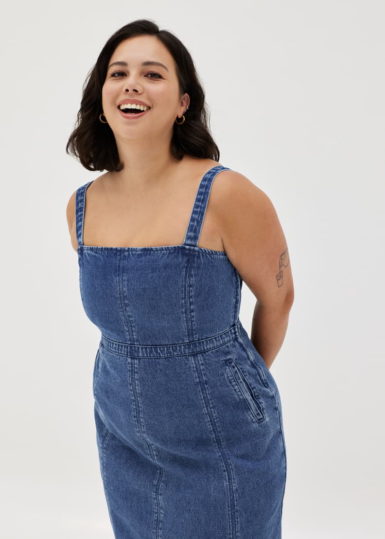 Denim pinafore sales