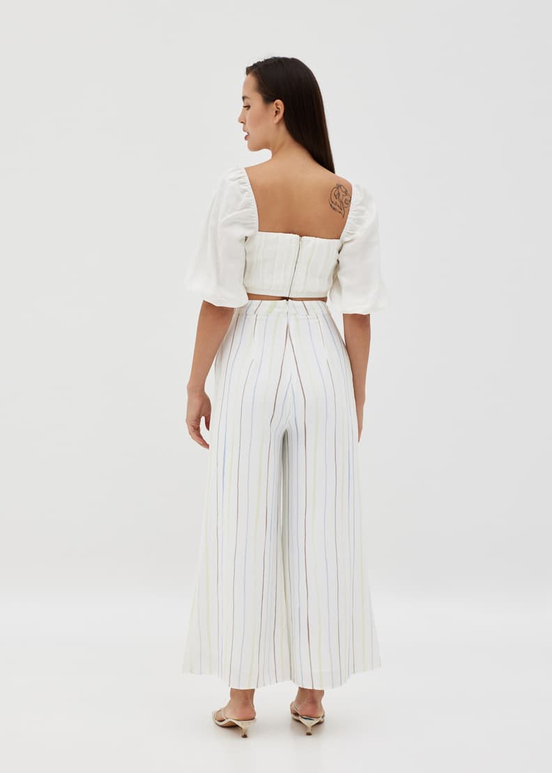 White dress clearance palazzo pants