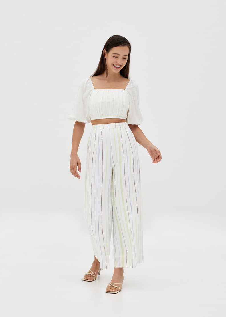 White palazzo pants discount