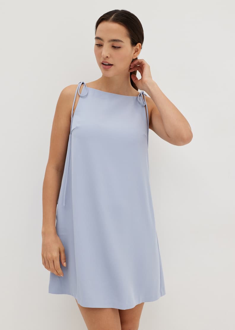 Square neck swing dress 2025
