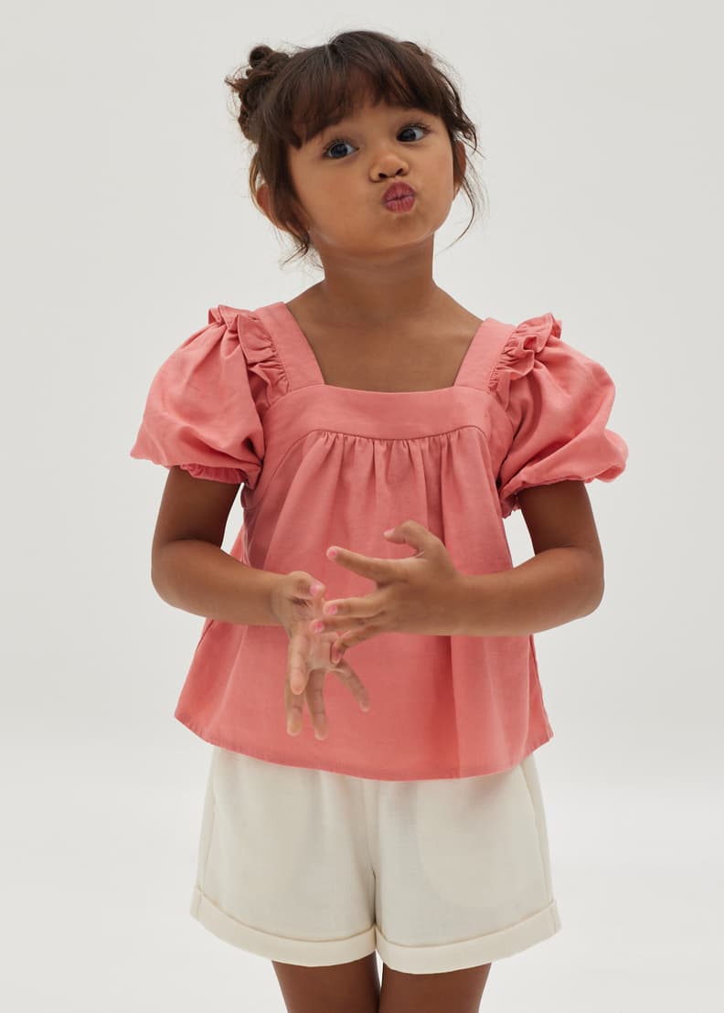 Cotton frill top new arrivals