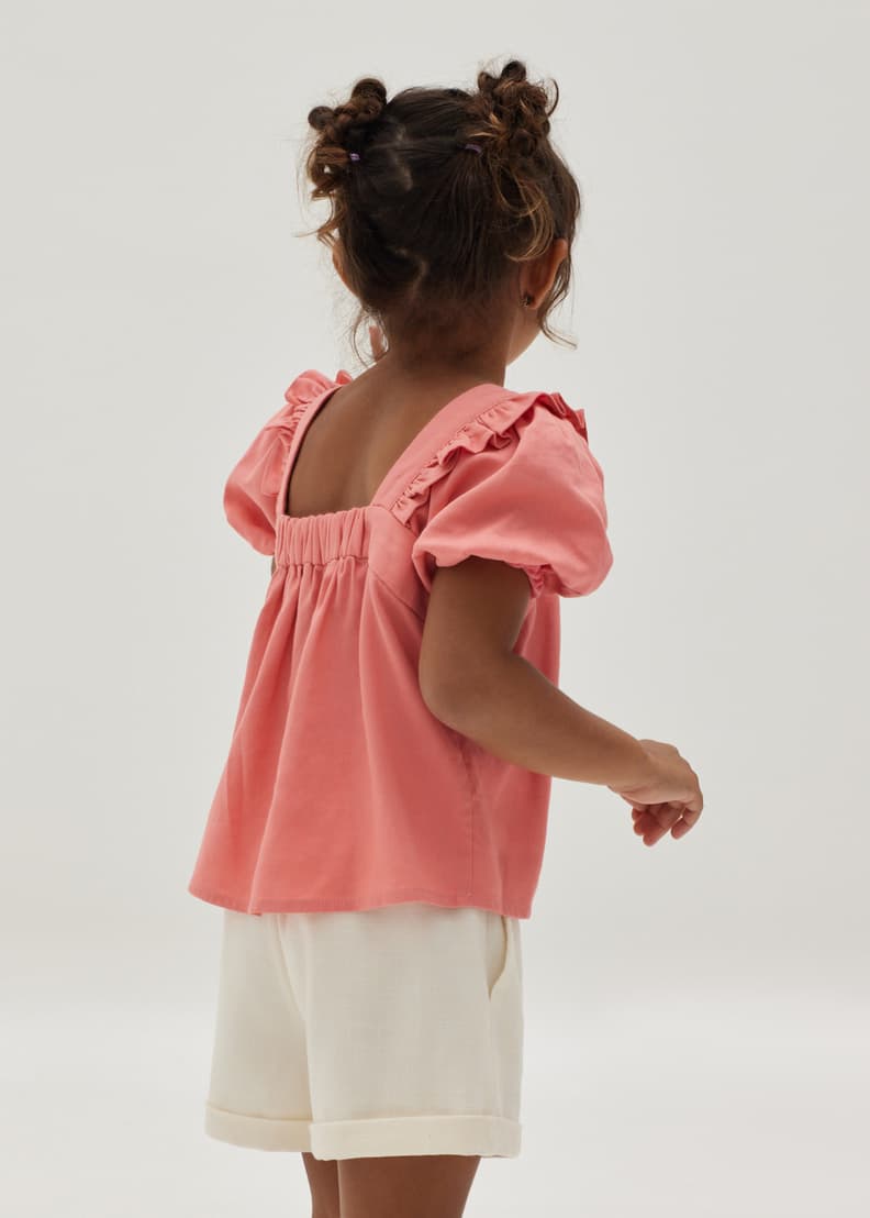 Cotton hot sale frill top