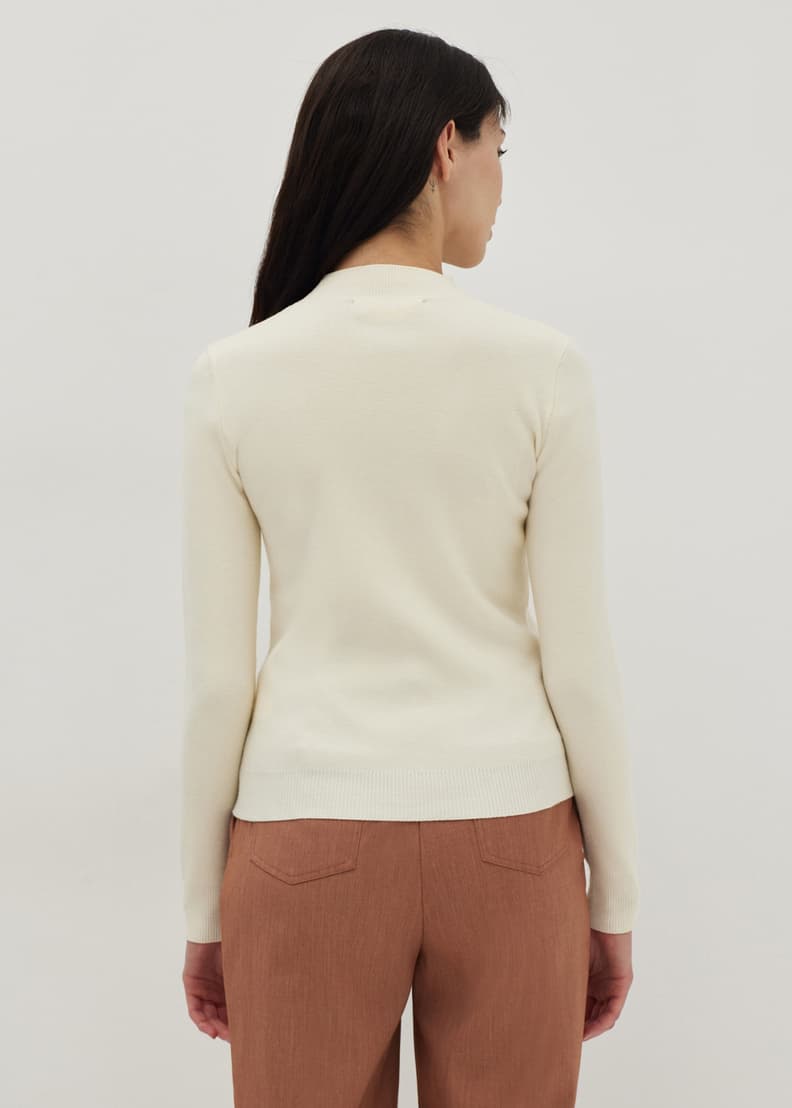 Mock neck hotsell cold shoulder top