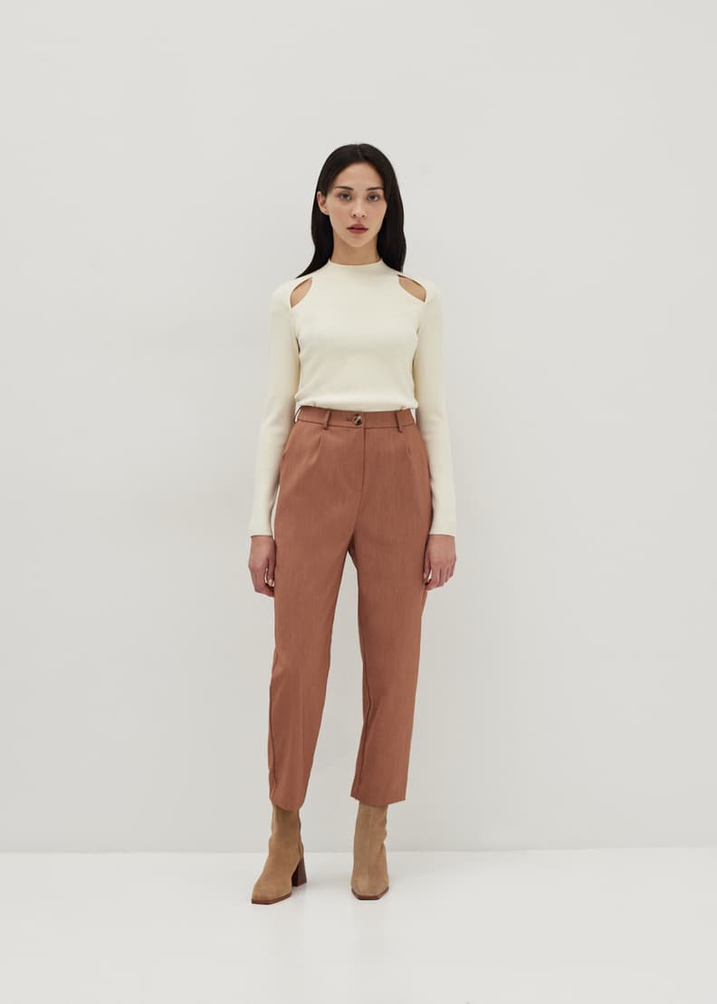 Buy Trinity Cold Shoulder Mock Neck Top Love Bonito Singapore
