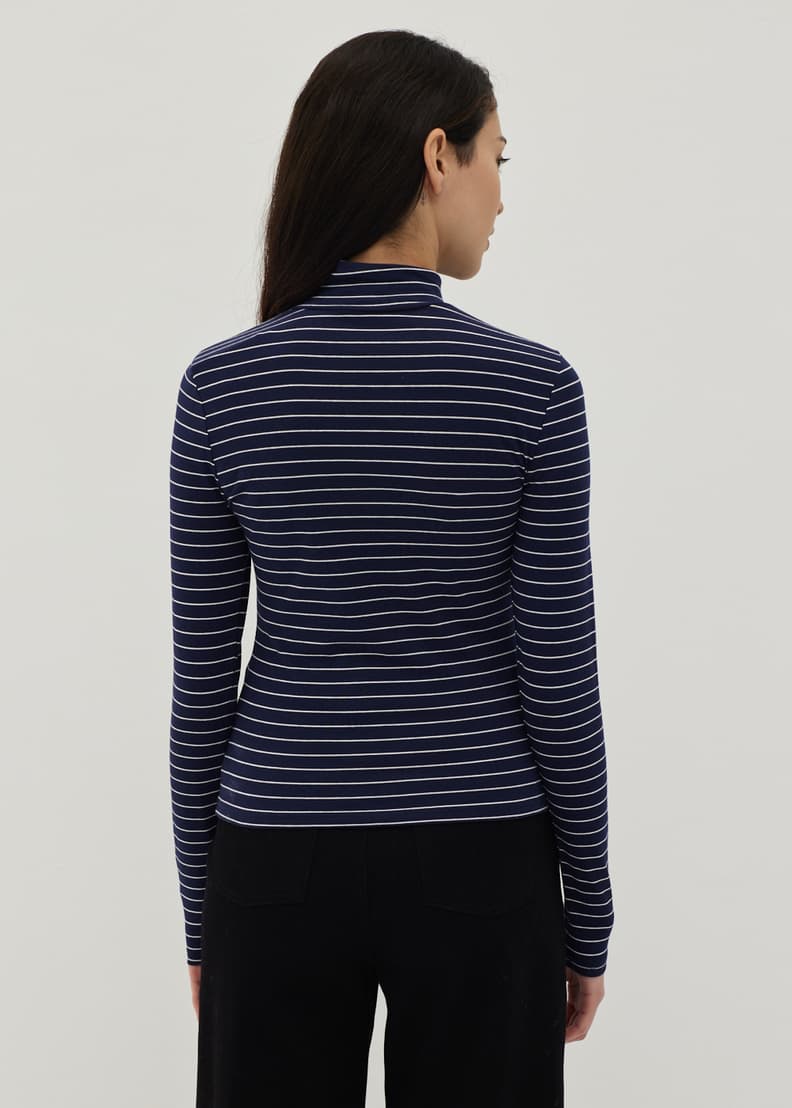 Buy Sage Striped Turtle Neck Tee Love Bonito Singapore Shop