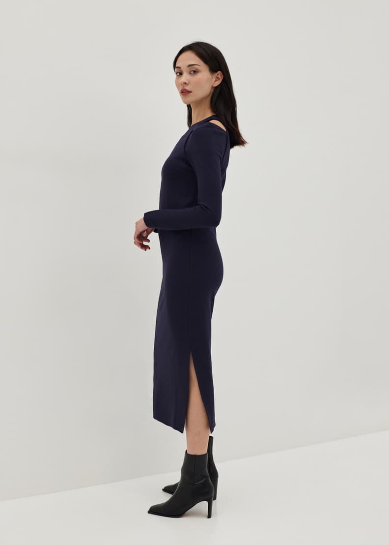 Elegant cold shoulder dresses sale