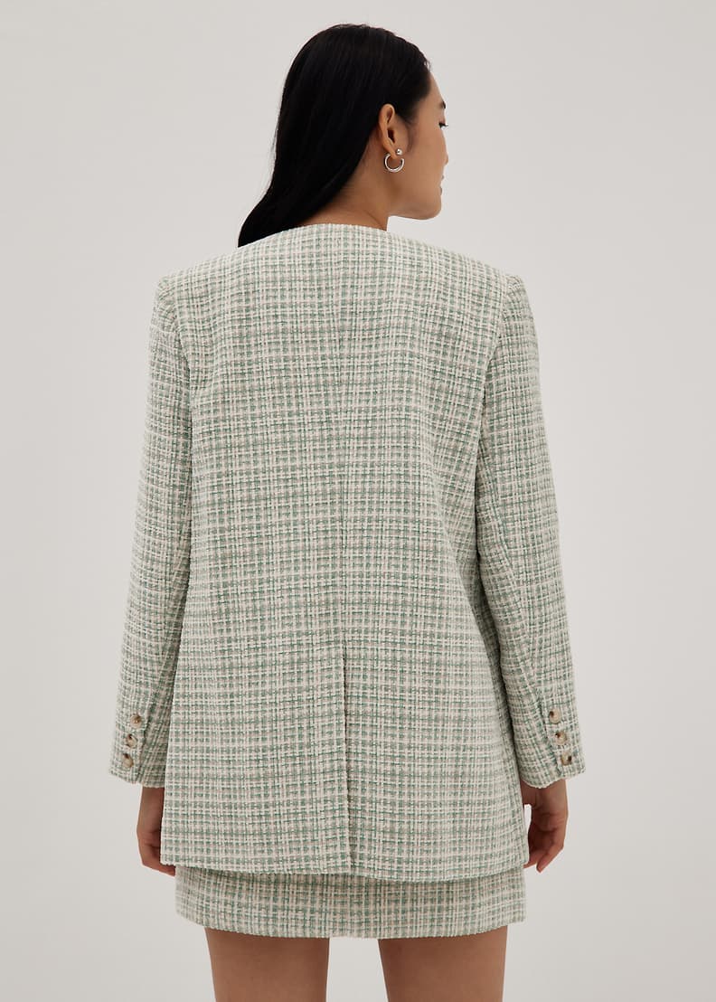 Buy 2024 tweed blazer