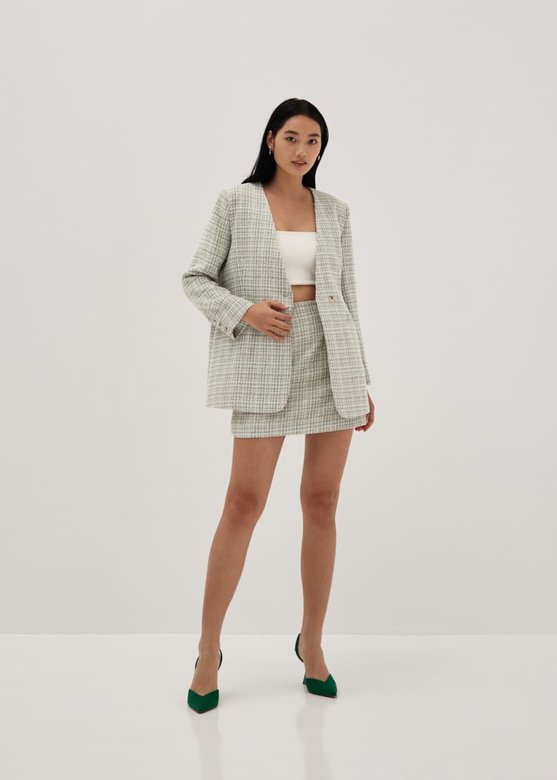 Sloane Brushed Tweed Blazer