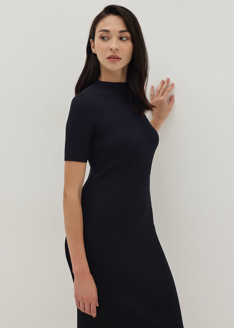 Madelia Turtleneck Bodycon Dress Love Bonito ID