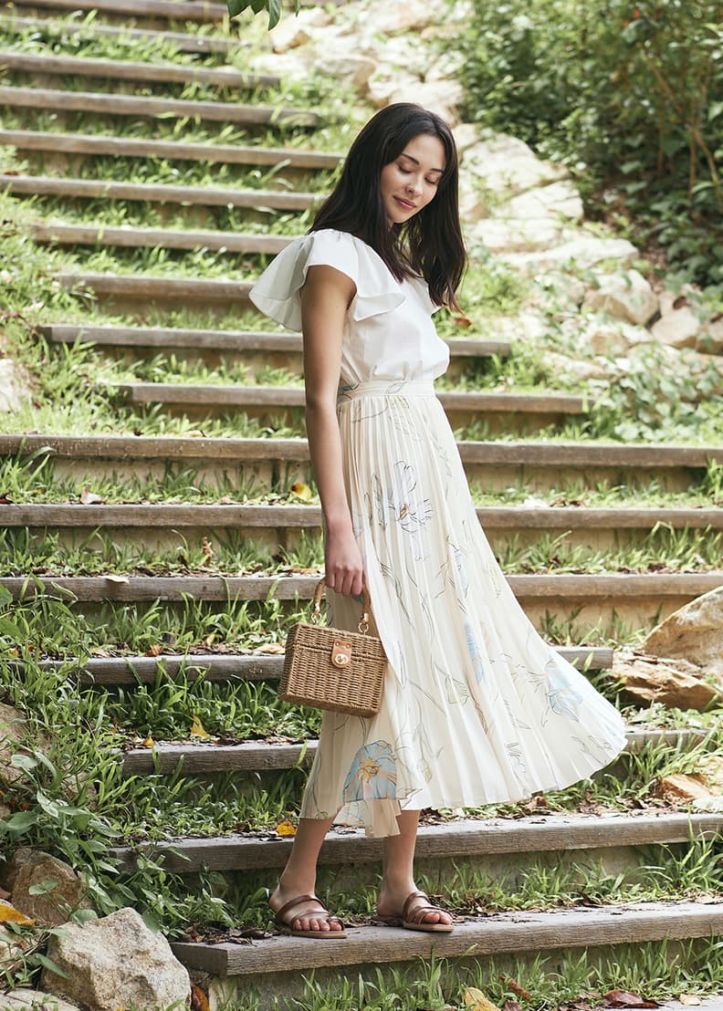 spring maxi skirt