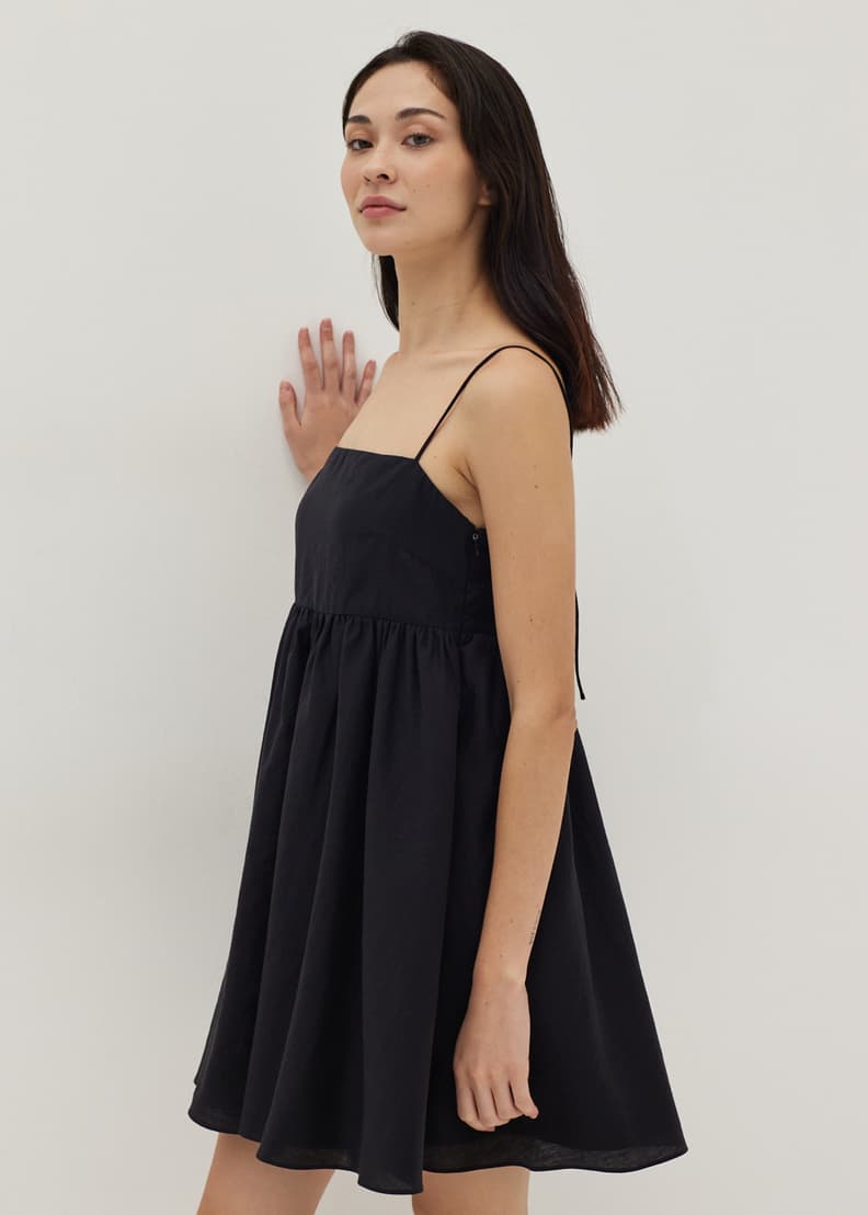 Cleonice Babydoll Tie Back Mini Dress | Love, Bonito US