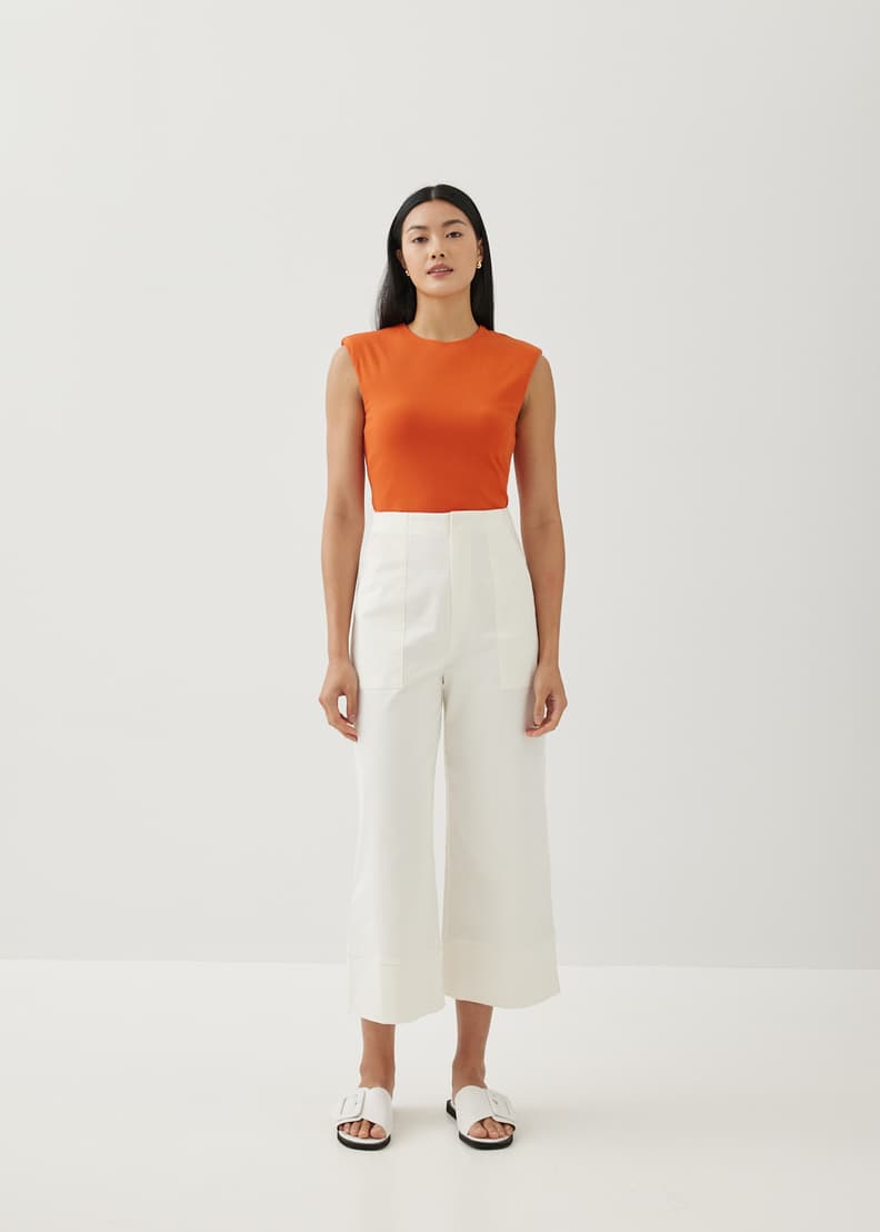 Shaena Padded Shoulder Top