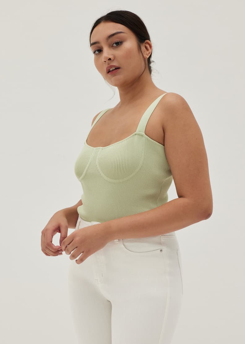 Josilyn Knit Bustier Top | Love, Bonito US
