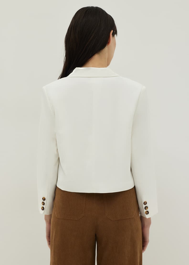 Buy Elyse Padded Oversized Crop Blazer Love Bonito Singapore