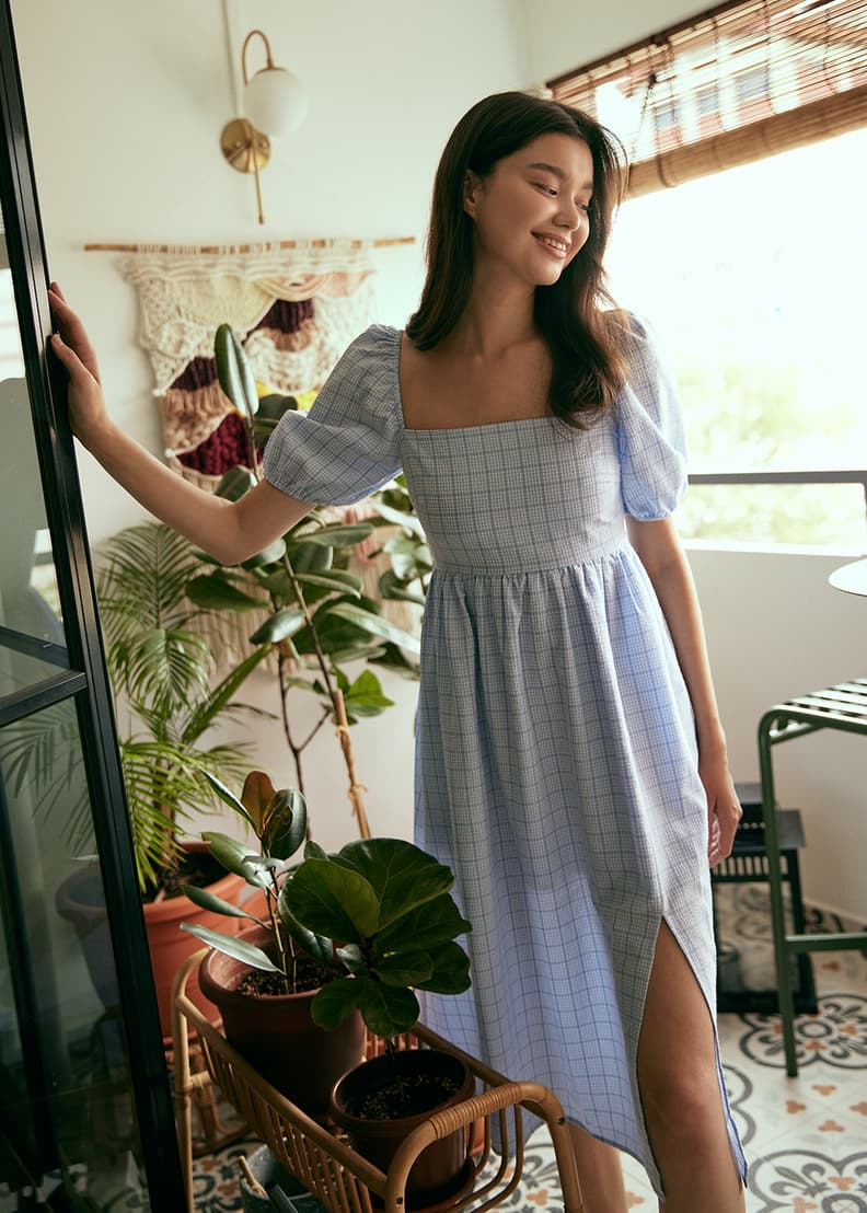Dempsey Smocked Fit u0026 Flare Dress | Love, Bonito ID