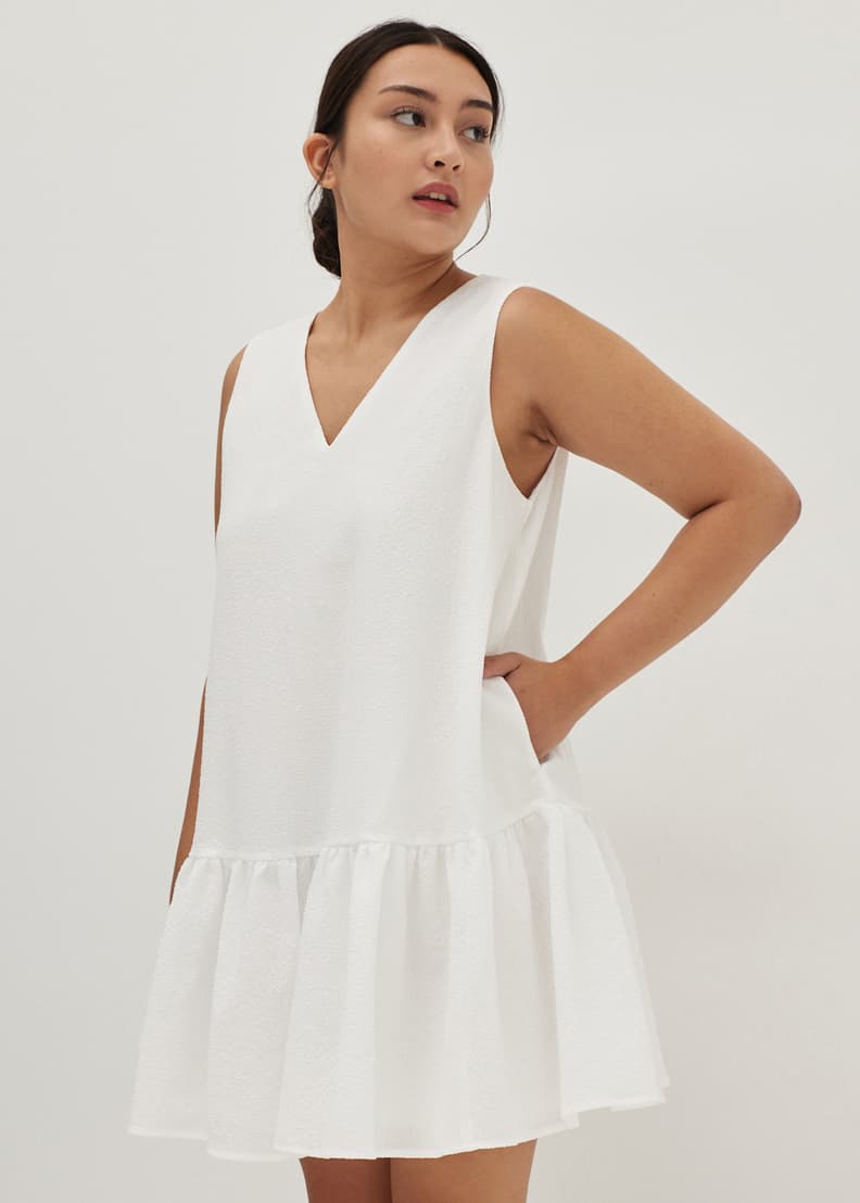 Buy Dacia Drop Waist Ruffle Dress Love Bonito Shop Women s