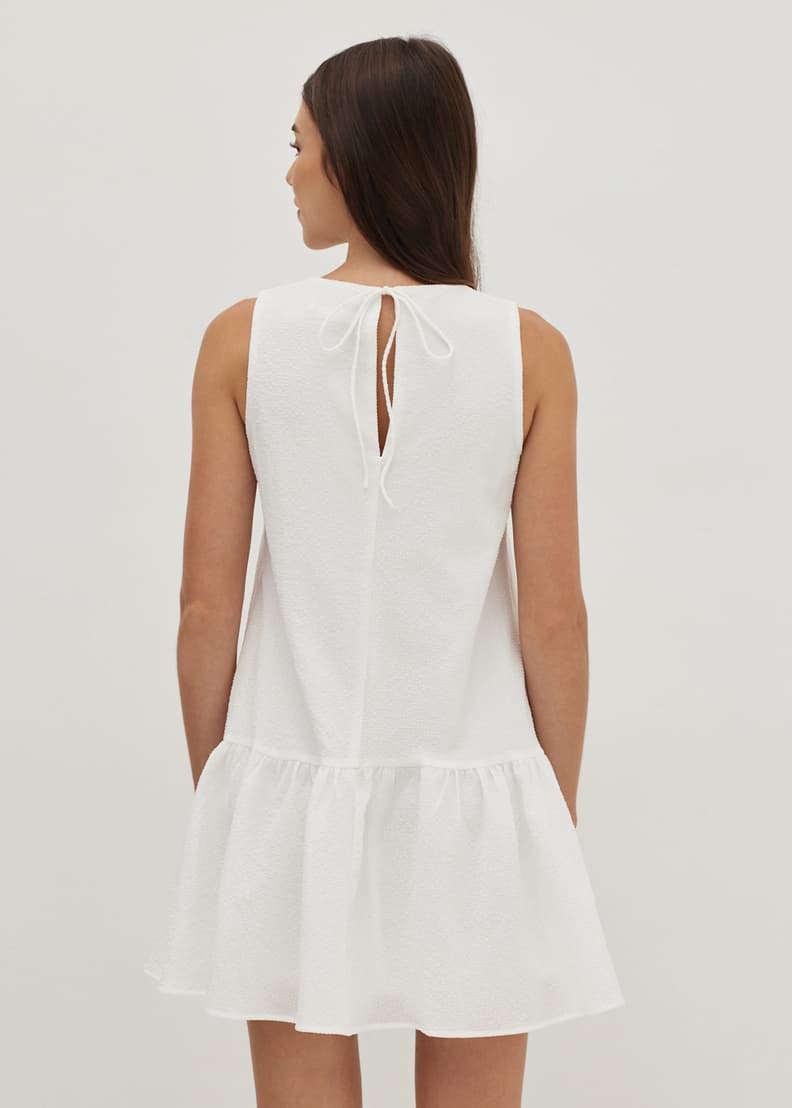 Drop waist ruffle dress online