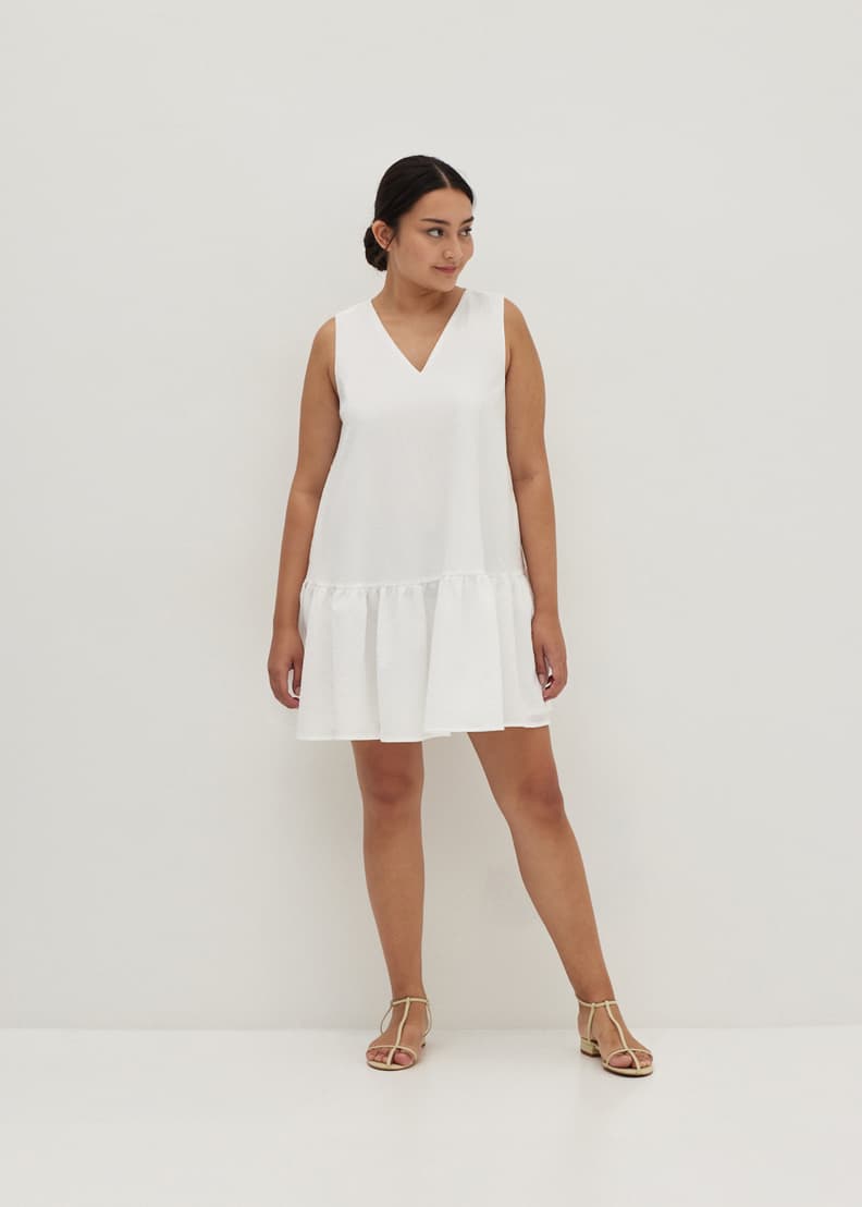 Drop waist on sale ruffle dress