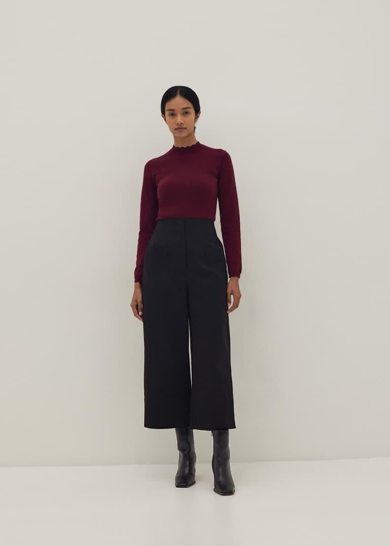 Wide bottom pants shop