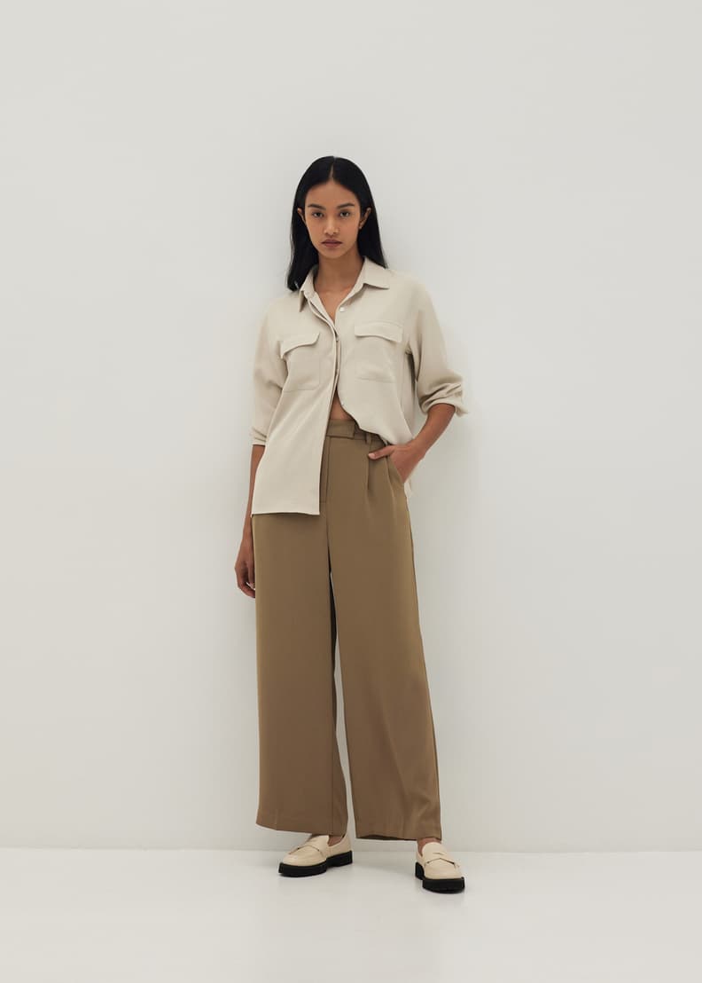 Kylie Tailored Wide Leg Pants | Love, Bonito ID