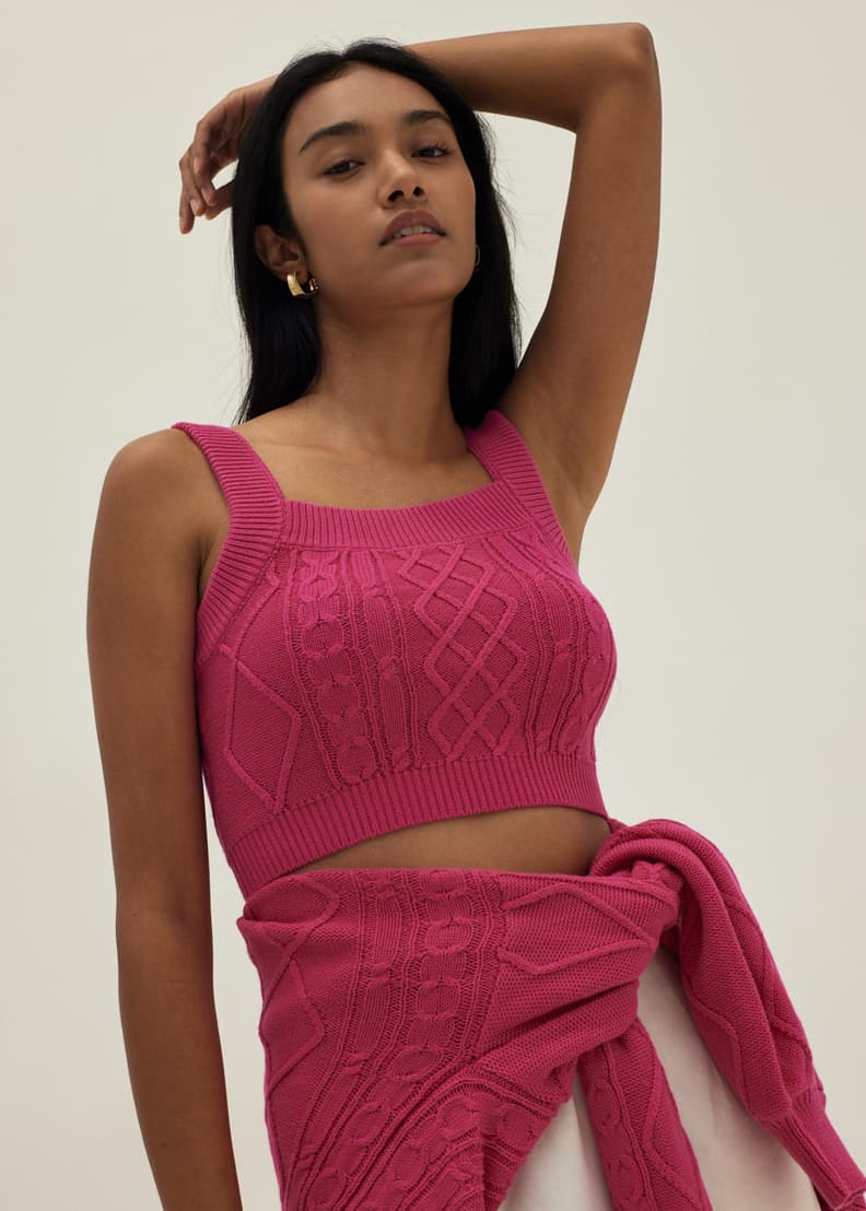 Laila Cable Knit Tank