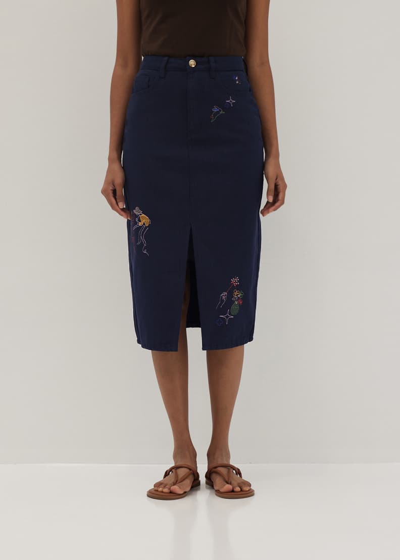 Ei8ht dreams denim pencil skirt online