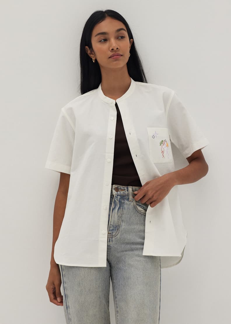 Chinese collar shirts online hot sale