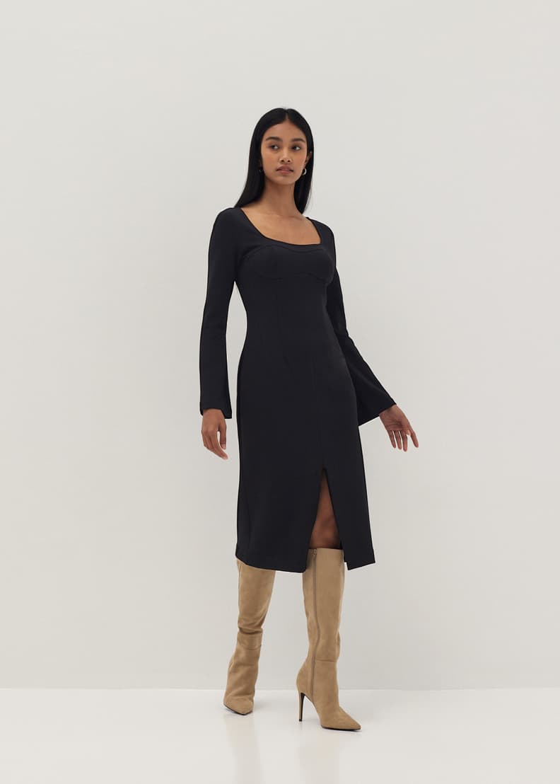 Bustier midi hotsell bodycon dress