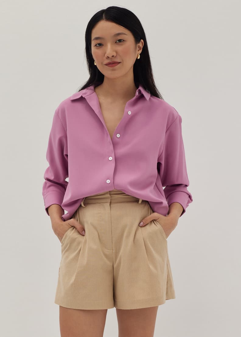 Tailored shorts top ladies