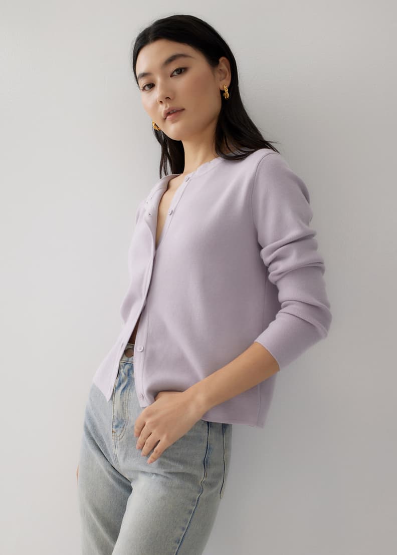 Button down cheap knit sweater