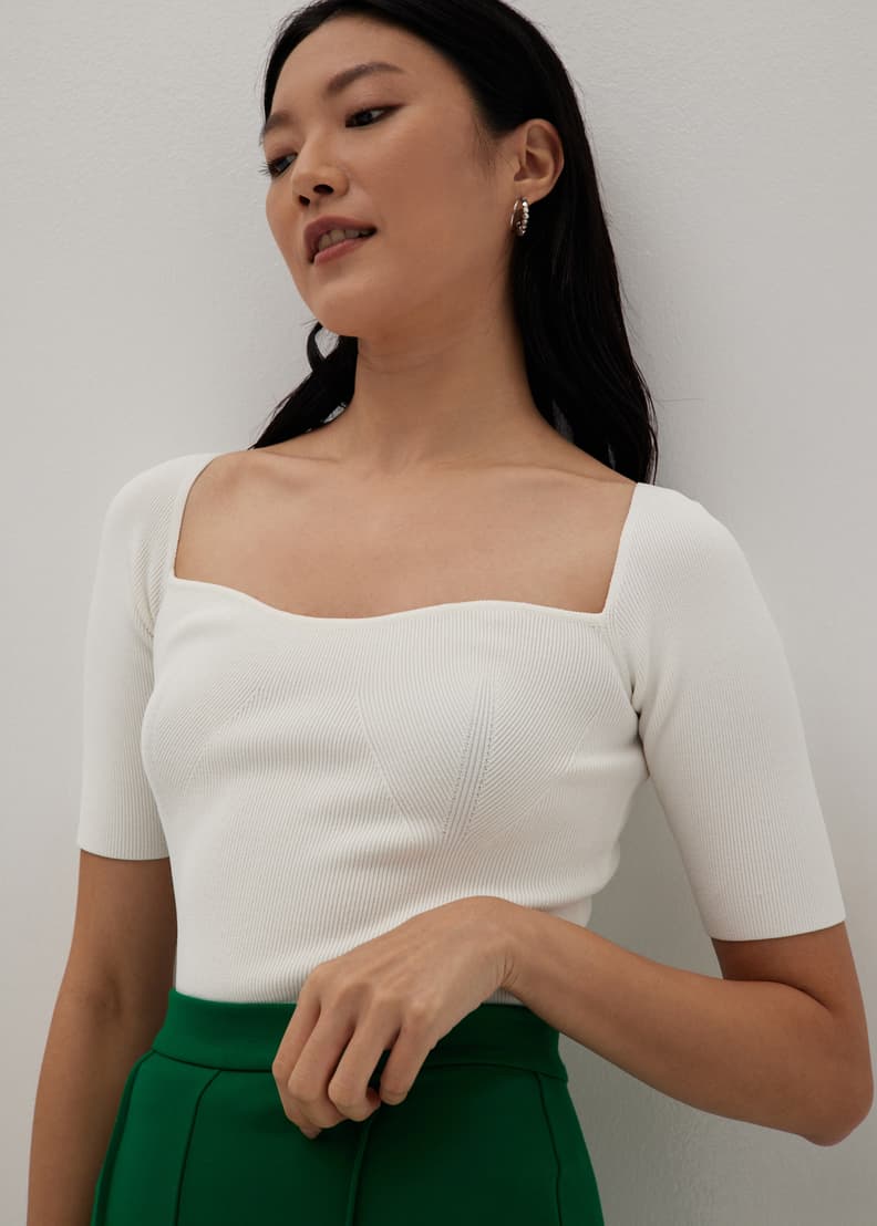 Elowe Bustier Knit Top