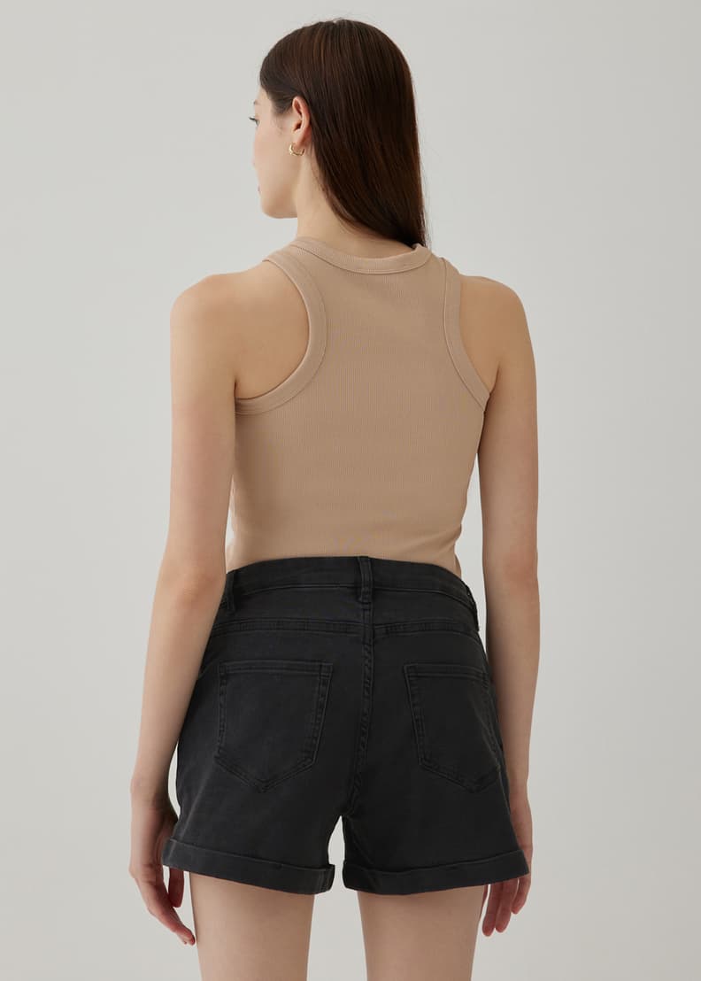 Bowie Maternity Elastic Denim Shorts