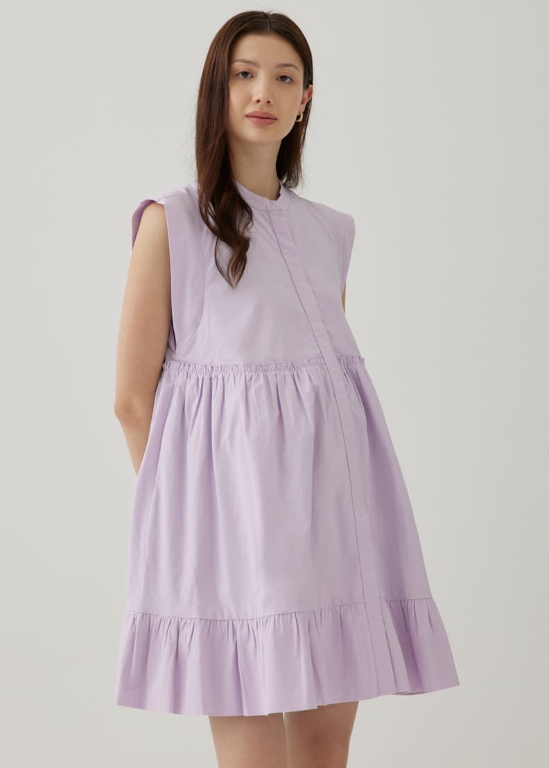 Purple discount swing dress