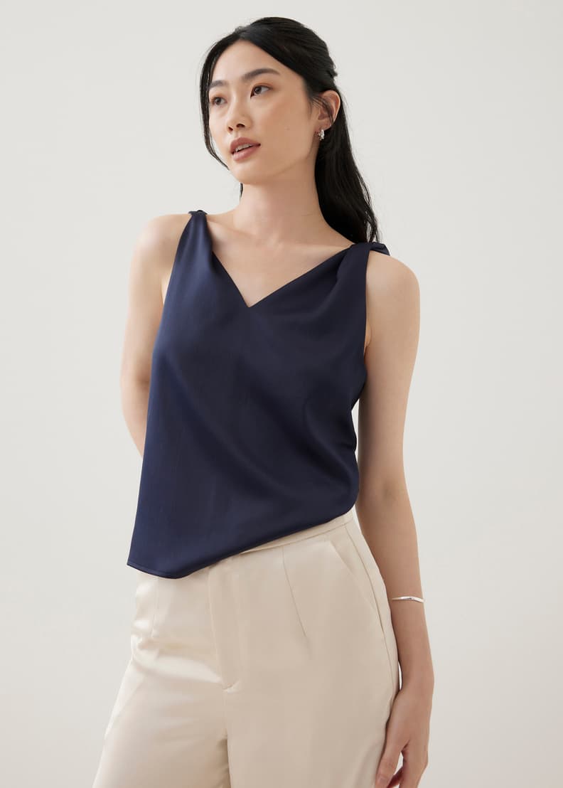 Women's satin discount shell top