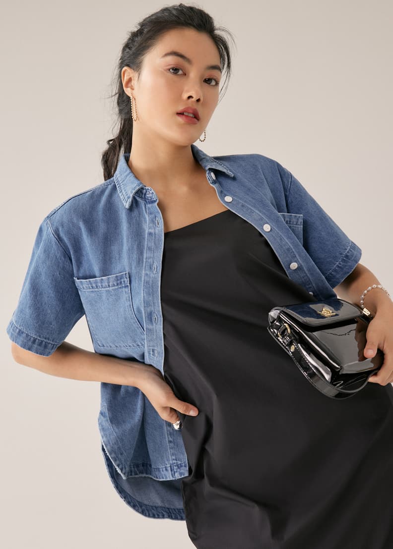 Drop shoulder clearance tank top