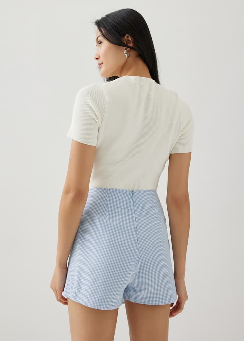 Gingham 2025 bermuda skort