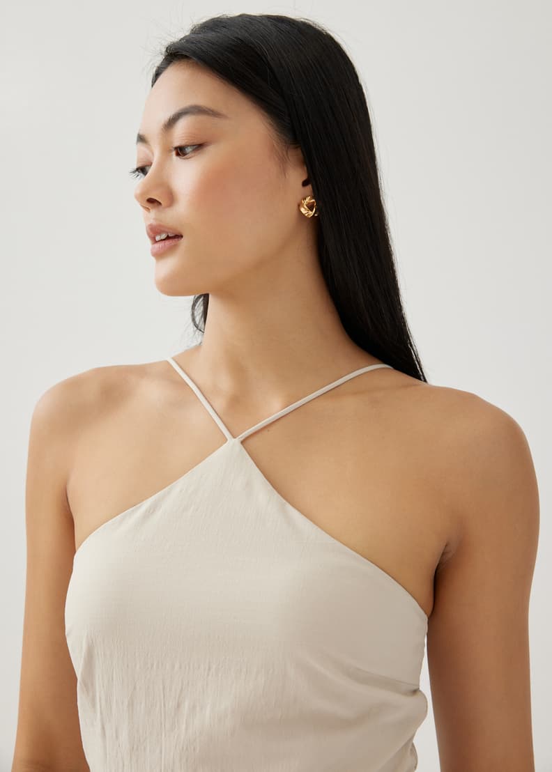 Halter neck top dress clearance