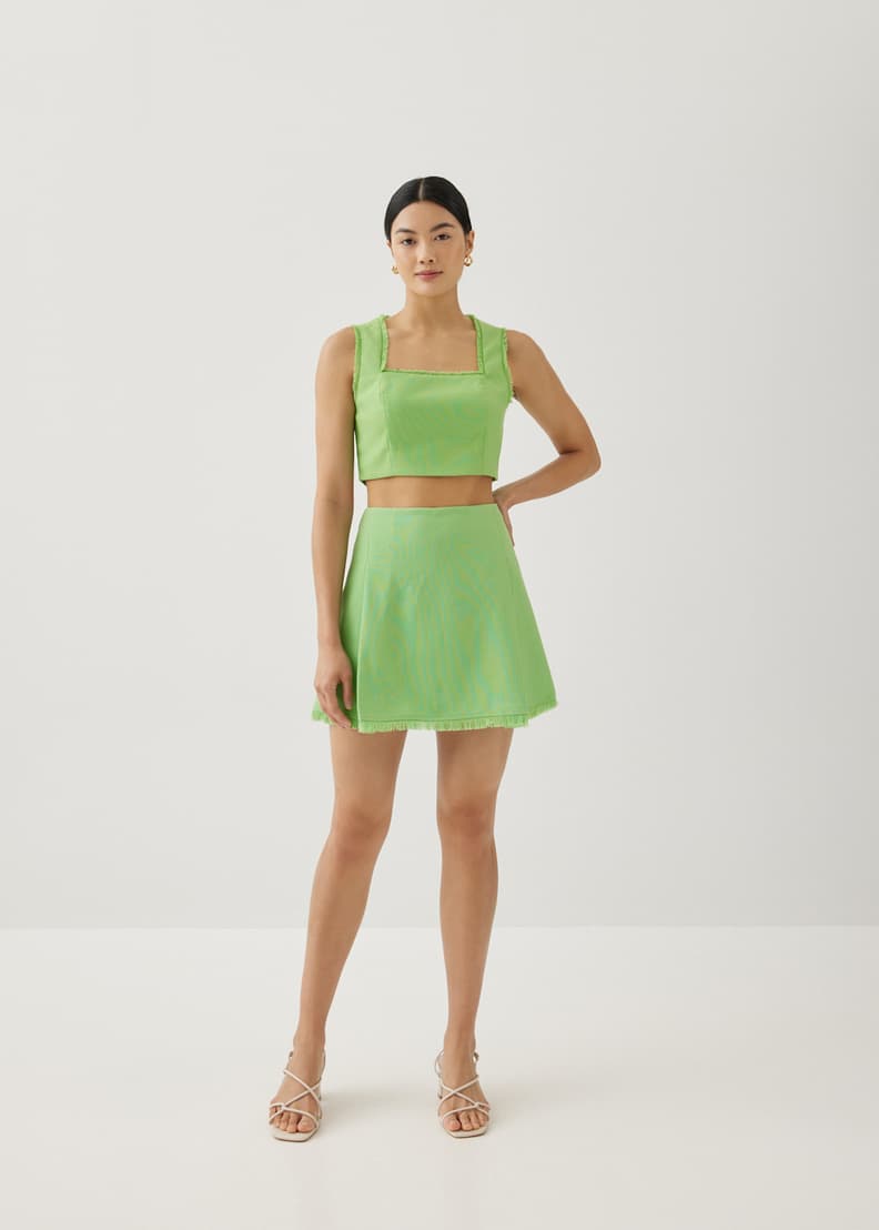 Moritz Fray Square Neck Top | Love, Bonito US