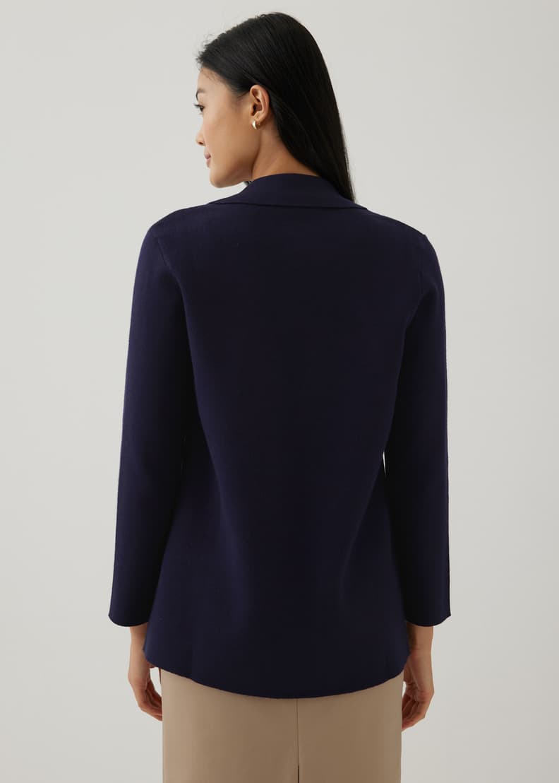 Double top knit blazer