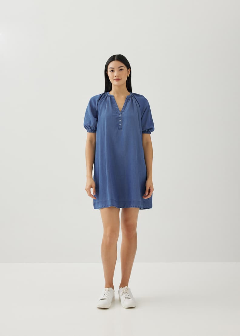 Chambray swing sales dress